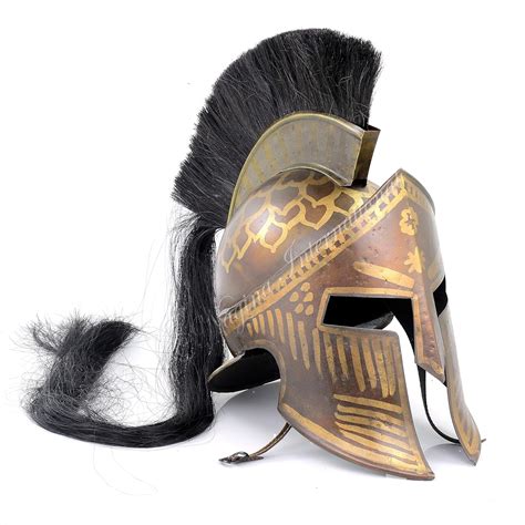 Nagina International Tribal Antique Brown Medieval Era Warrior Helmet ...