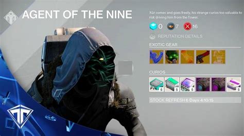 Destiny: Xur Dealing Exotic Rocket Launcher 'Truth' and Exotic Warlock ...