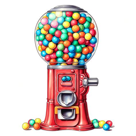 Premium AI Image | beautiful Gumball machine clipart illustration