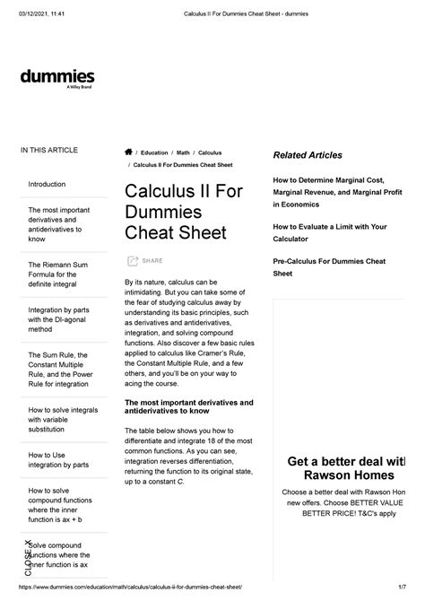 Image result for Calc For Dummies