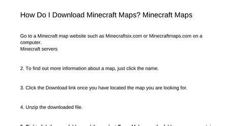 Image result for Minecraft Map Download Tutorial