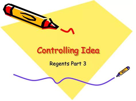 Image result for Example of Controlling Idea