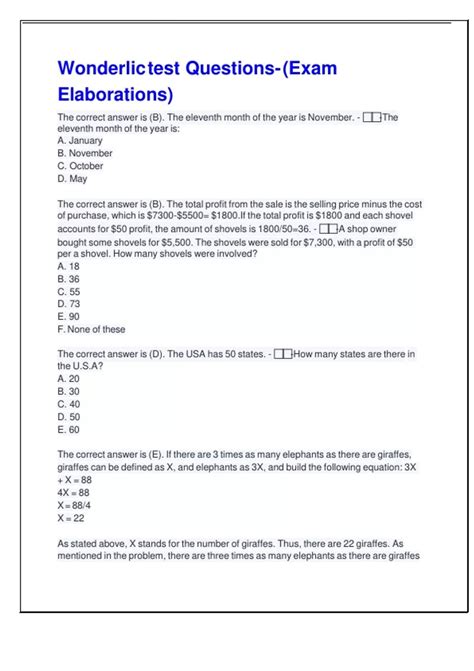 Wonderlic Test questions with 100% complete solution 2025 - Wonderlic ...