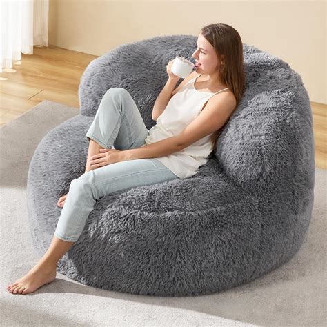 Amazon.com: Hobestluk Bean Bag Chair Giant Bean Bag Chairs for Adults ...