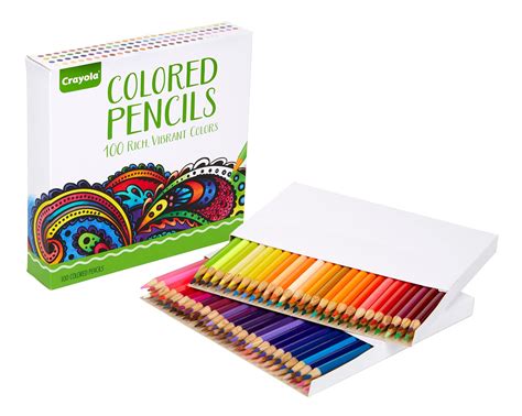Amazon.com: Crayola Adult Colored Pencil Set (100ct), Premium Coloring ...