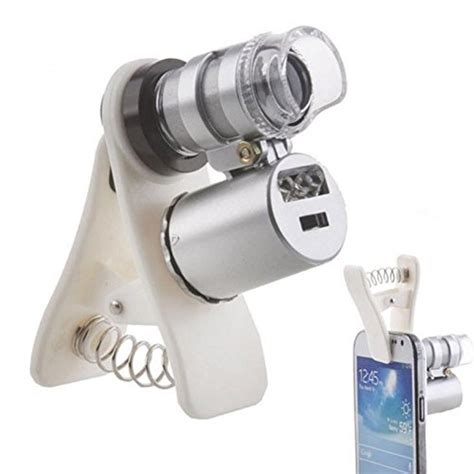 PIA INTERNATIONAL ® 60X Clip - ON Zoom LED Clip On Mobile Phone ...