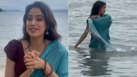 Janhvi Kapoor Shoots For Devara's Chuttamale In Jellyfish-Infested ...