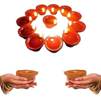 Buy Flameless & Smokeless Decorative Water Sensor Electric LED Diyas ...