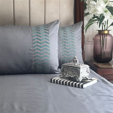 Chevron Dark Grey Bedsheet Set – Mason Home by Amarsons - Lifestyle & Decor
