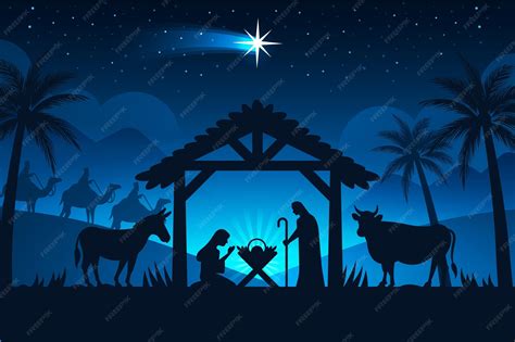 Nativity Images Silhouette at Zane Bussell blog