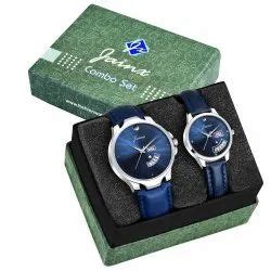 Couple Watches - JAINX Analogue Black Dial Men's & Women's Couple Watch ...
