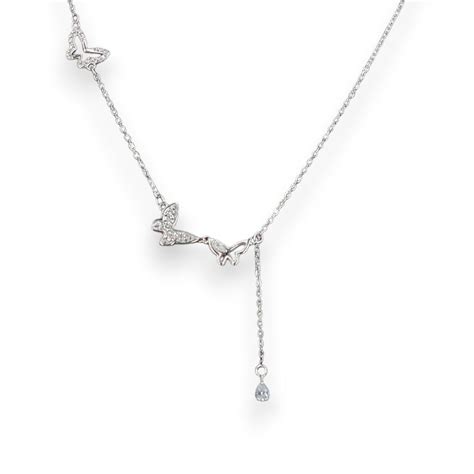 Taraash 925 Sterling Silver Butterfly Charm Pendant Chain for Women