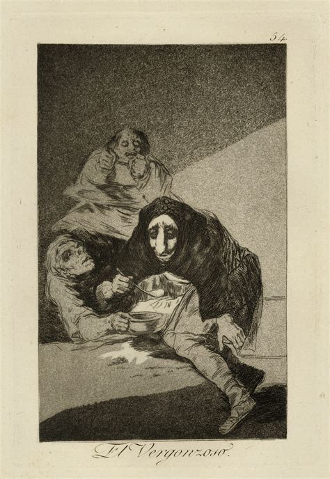 Francisco de Goya, 54. El Vergonzoso, 1799 | Aquatint | Eames Fine Art