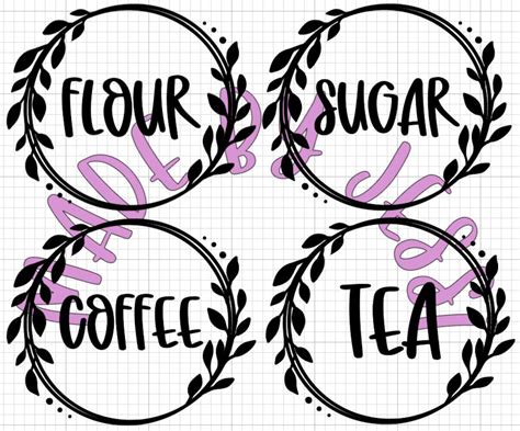 Kitchen Container Labels (PNG File) - Etsy