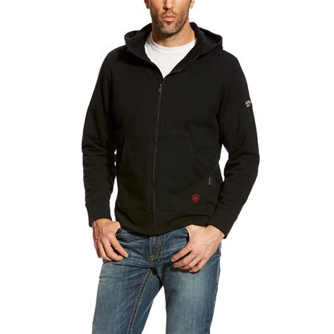 ARIAT, 21.2 cal/sq cm ATPV, Men's, Flame-Resistant Full Zip Hoodie ...