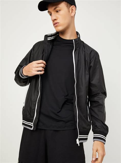 Buy Men Striped Trim Lightweight Active Jacket Online at just Rs. 1699. ...