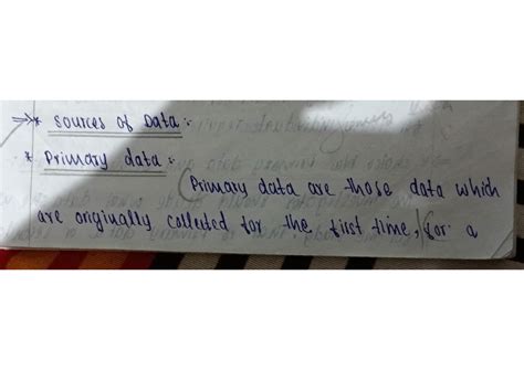 Sources of data - Business Statistics - sources of Primary data otch ...