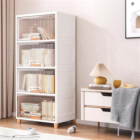 JD FRESH 4 Tier Foldable Plastic Rack for Storage/Kitchen Cupboard/Ver ...