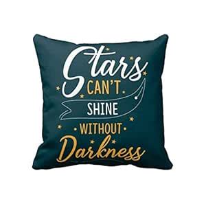 Buy TheYaYaCafe® 12X12 inches Cushion Cover Motivational Quotes Printed ...