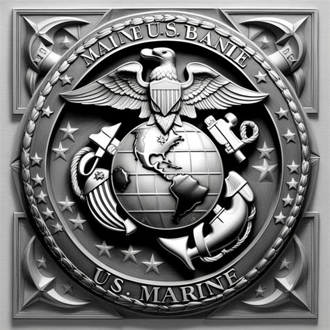 US Marine Corps Bas-Relief Symbol | Stable Diffusion Online
