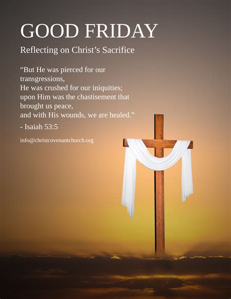 Free Good Friday with Scripture Flyer Template to Edit Online