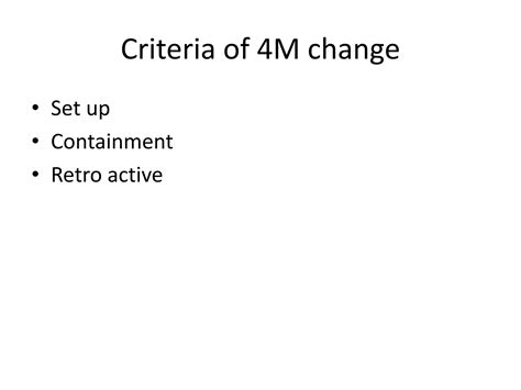 Image result for 4M Change Process