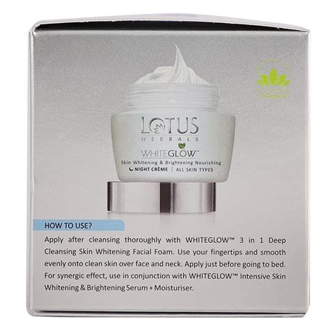 Lotus White Glow Night Cream, 60 gm Price, Uses, Side Effects ...