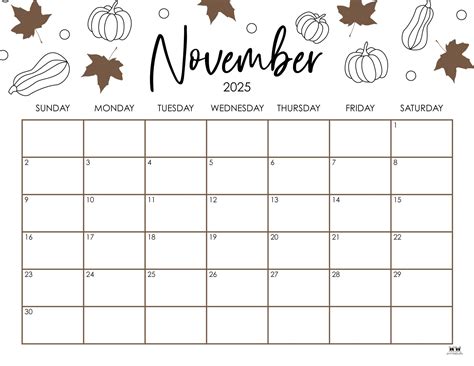November 2025 Calendars - 107 FREE Printables - PrintaBulk