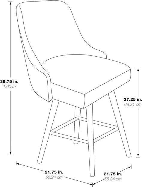 Buy OSP Home Furnishings Bagford 26 Inch Swivel Counter Stool with ...