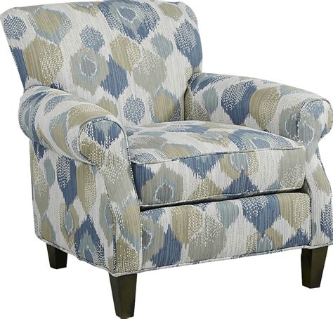 Cindy Crawford Home Beachside Walk Blue Slipcover Accent Chair