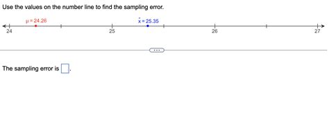 Image result for Sampling Error Number Line
