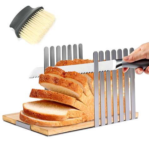 Amazon.com: TKVAZK Bread Slicer, Stainless Steel Bread Slicer for ...
