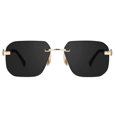 Dervin UV Protected Square Rimless Sunglasses for Men and Women