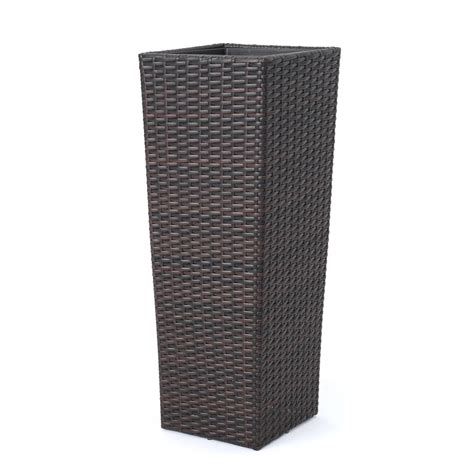 Dreamline Outdoor Wicker Planters For Garden , Balcony (Dark Brown ...