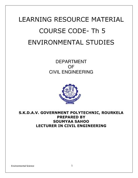 Environmental-studies-lecture-notes 1649349251 - LEARNING RESOURCE ...