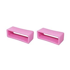 SBWC Pink 18mm Silicone rubber watch strap watch band loop/runner ...