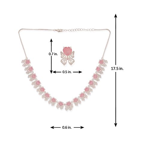 Love Paradise Silver Plated Butterfly Necklace Set – VOYLLA