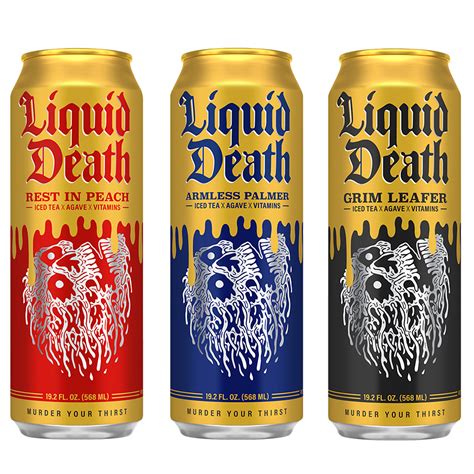 Liquid Death Iced Black Tea Mixed Pack (3 x 19.2 King Size Cans ...