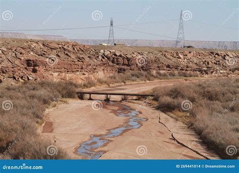Arizona, Cameron - Dry Little Colorado River in March Stock Photo ...