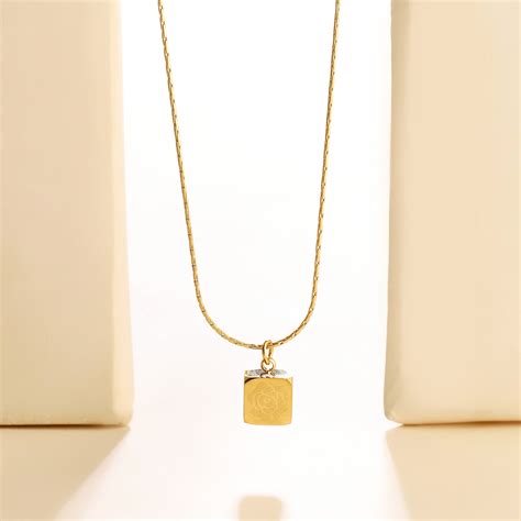 Lithe Rose Charm Gold Reversible Necklace | Salty – Salty Accessories