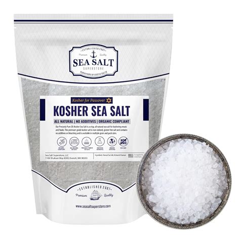 Amazon.com : Kosher Sea Salt, Coarse Grain Kosher Salt, Coarse Salt ...