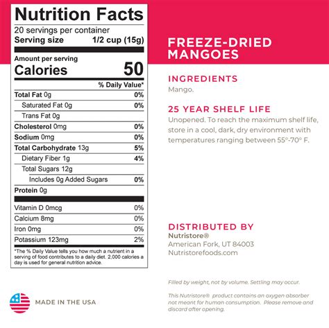 Mangoes Freeze Dried - #10 Can – Nutristore Foods