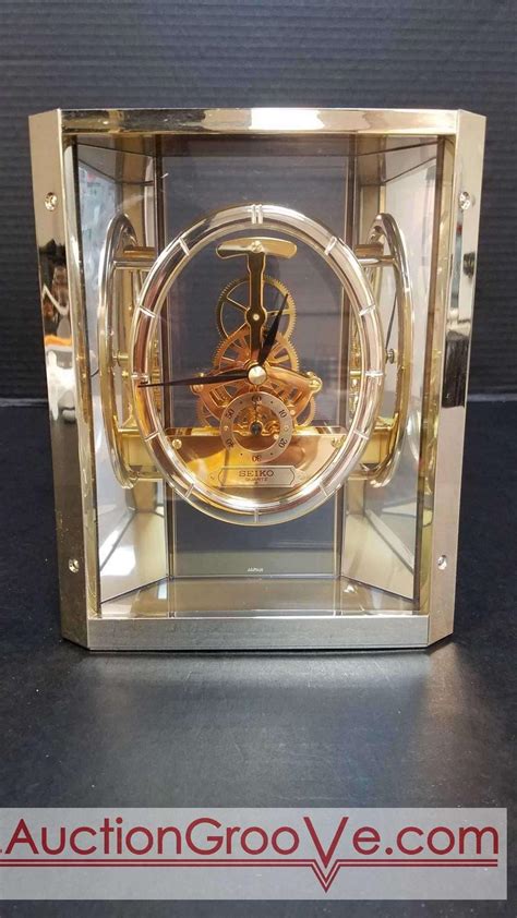 Seiko quartz see-through clock made in Japan. | #4553383411