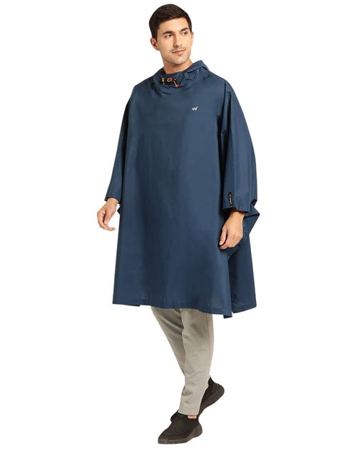 Buy Men HYPADRY™ Solid Rain Poncho Navy Online | Wildcraft