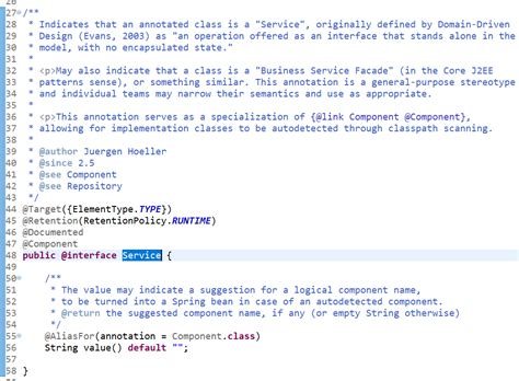 Service Annotation Spring Boot 的图像结果