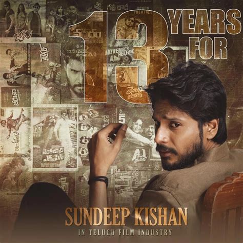 Talented Actor Sundeep Kishan Completes 13 Successful Years In Films ...