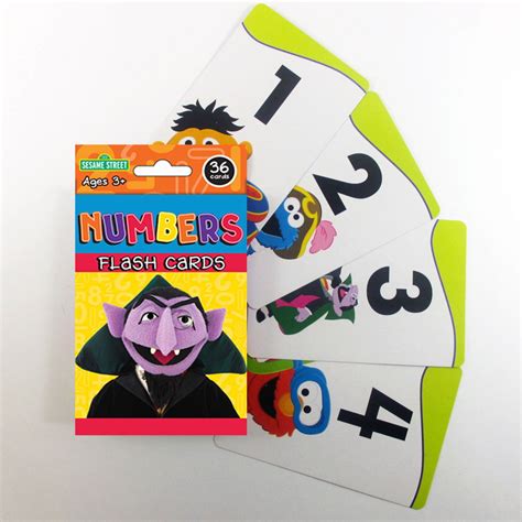 Buy 3 Sesame Street Flash Card Beginning Words Numbers Alphabet ABC ...