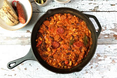 Spanish-Style Chorizo And Bean Stew Recipe
