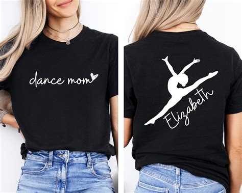 Custom Dance Mom Shirt With Kid Name, Dance Mom Tee, Dance Mom Gift ...
