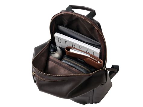 Pondi Backpack - Dark Tan Nappa Leather – The Postbox